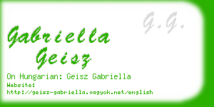 gabriella geisz business card